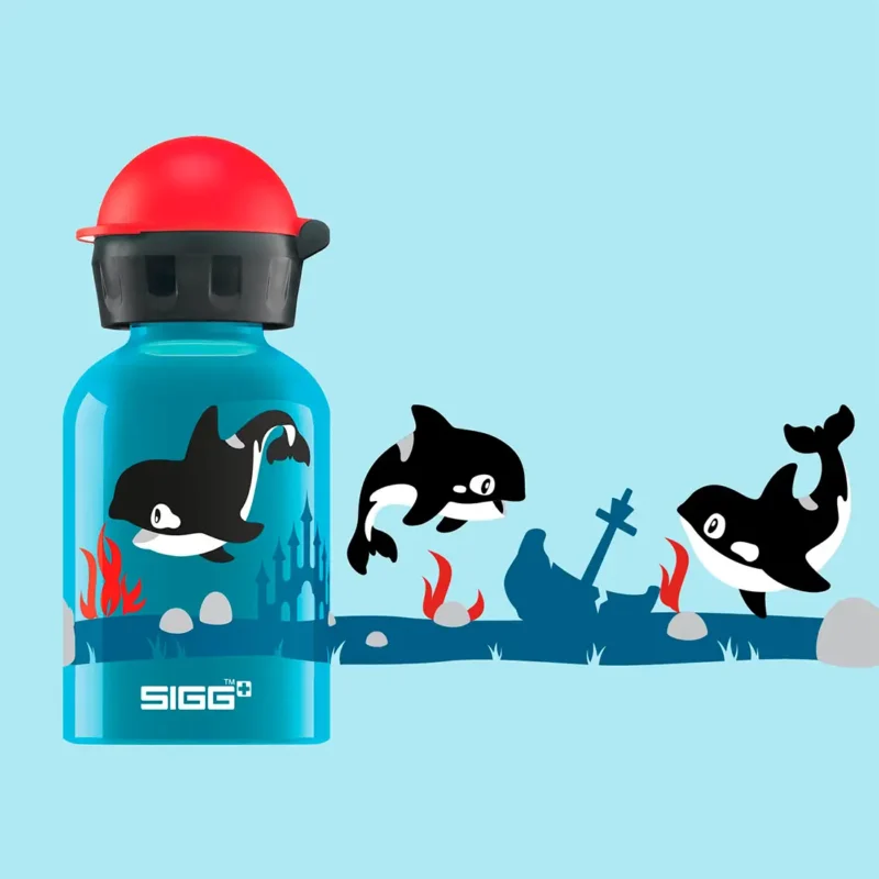 Kids Water Bottle Orca Family 0.3 L