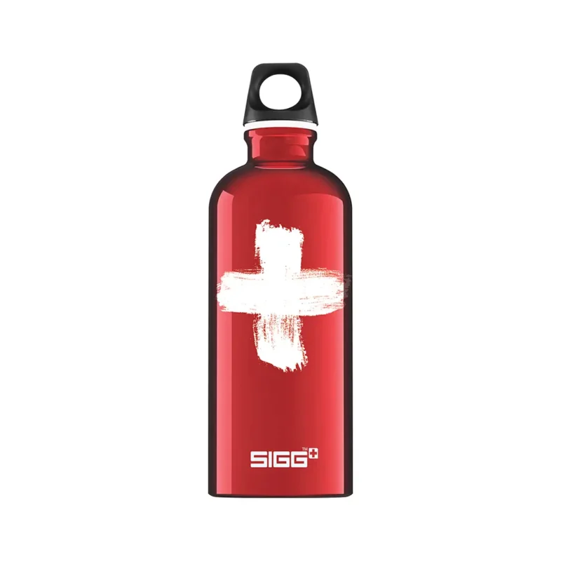 Water Bottle Swiss Red 0.6 L